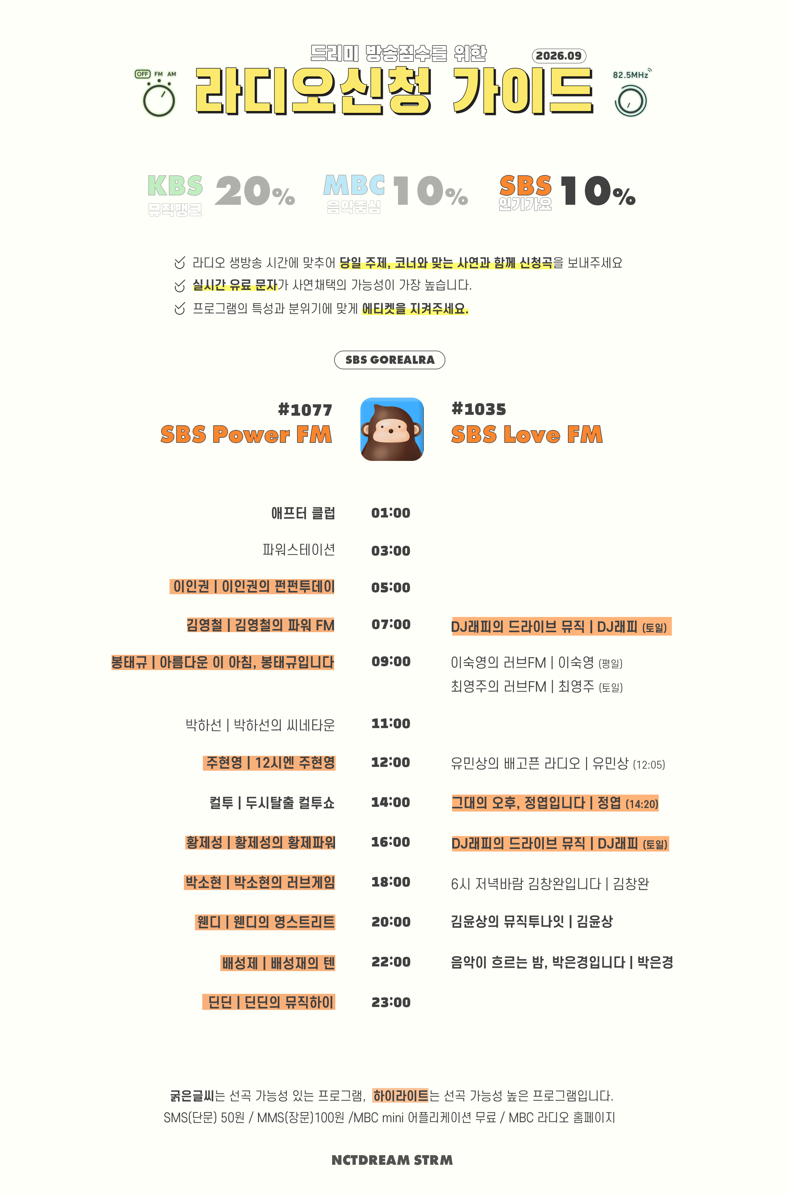 SBS 라디오 신청 가이드